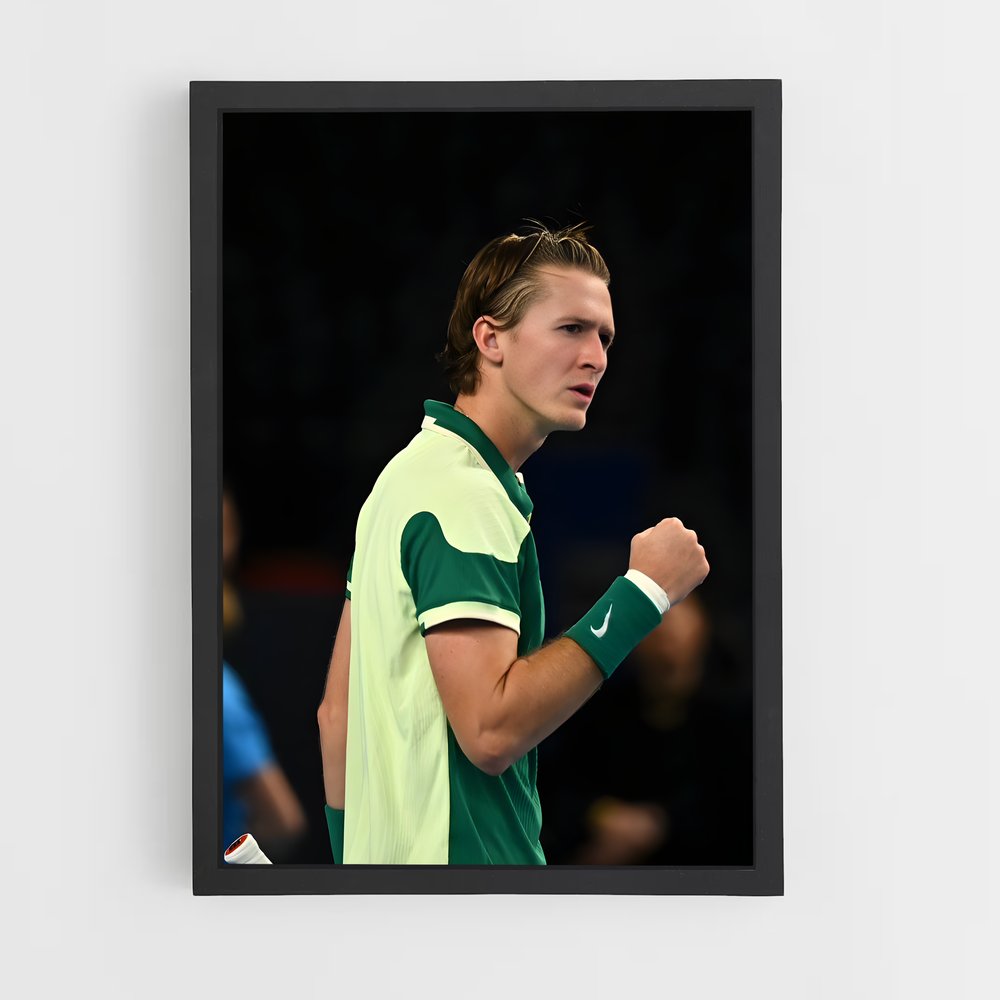 Poster À la Conquête des Courts – affiche Tennis (vue 2)